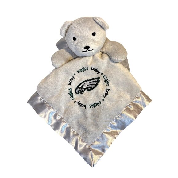 Philadelphia Eagles Baby Security Blanket Plush Lovey Teddy Bear By Baby Fanatic - Picture 3 of 9